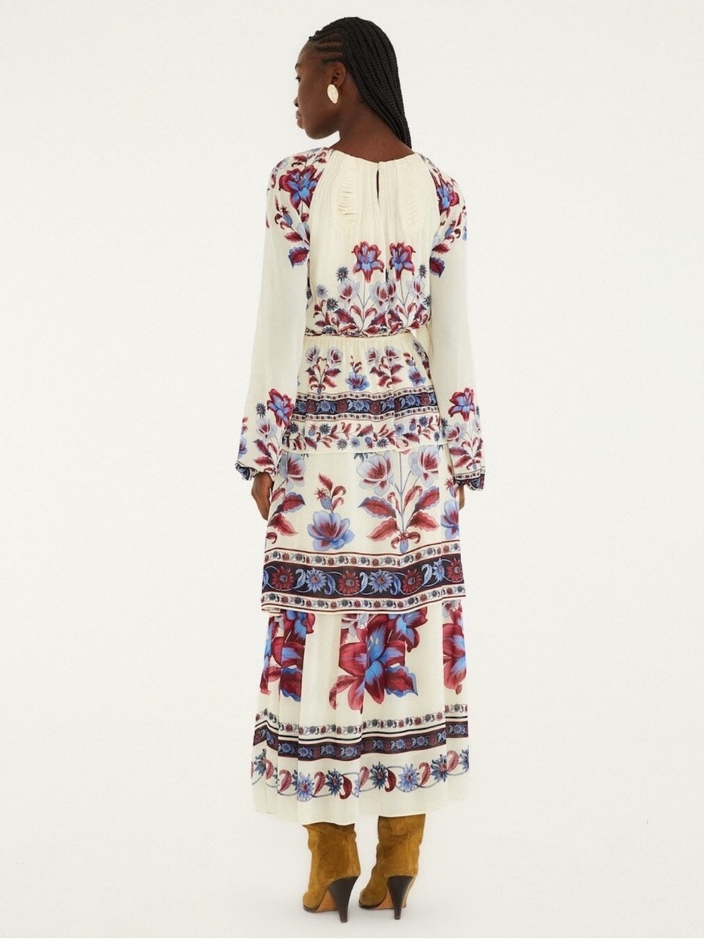 Farm Rio Malu Tiered Floral Maxi Dress Size XL NWT - Picture 4 of 11